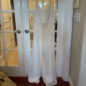 Torrid Ivory Lace Jumpsuit Size 18 New
